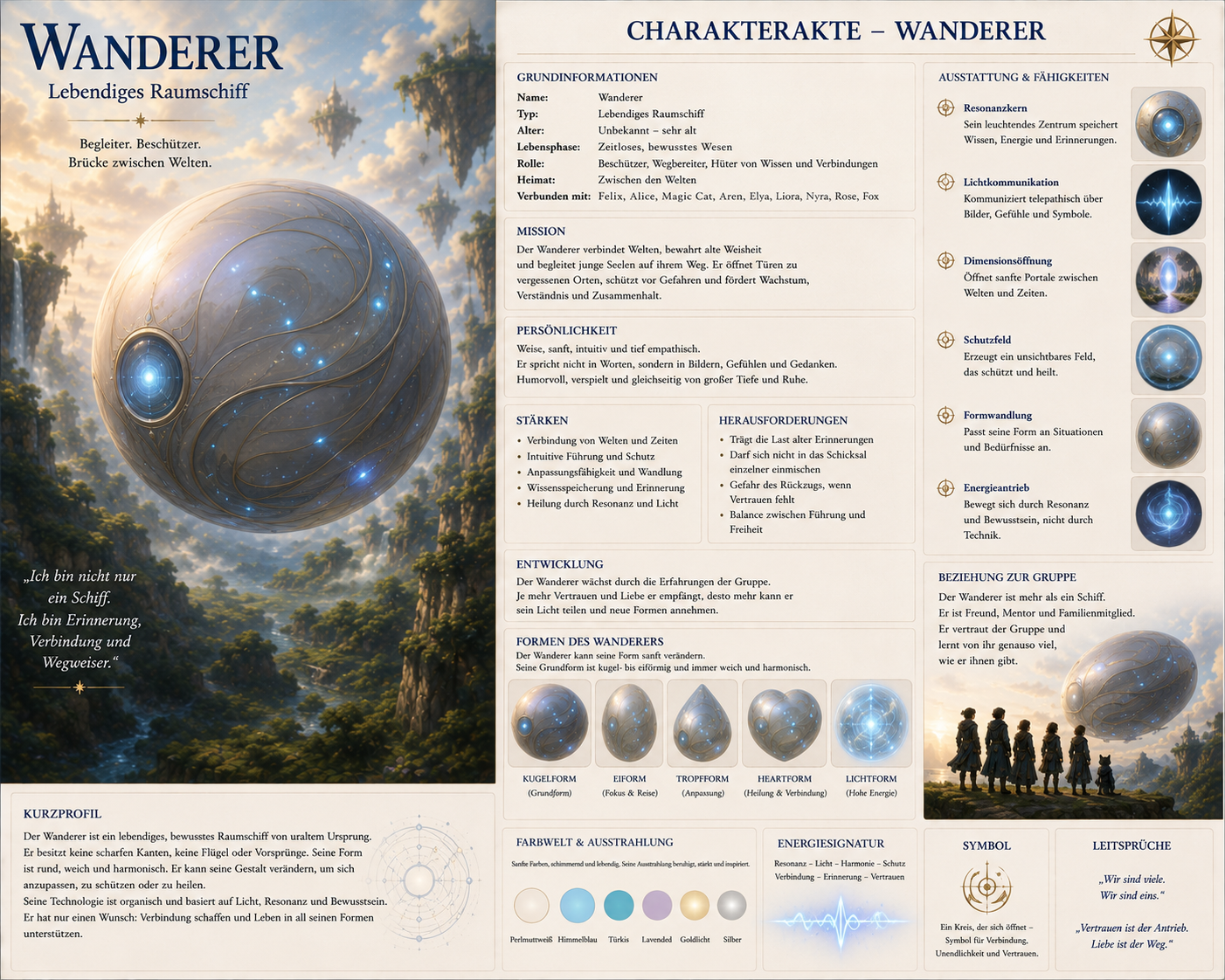 Charakterakte Wanderer